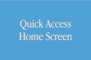 Light4 Quick Access Home Screen